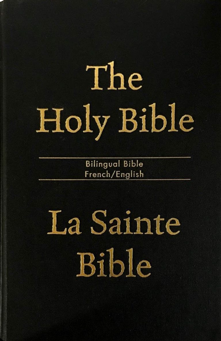 La Sainte French and English Bilingual Bible Gospel Publishers Canada