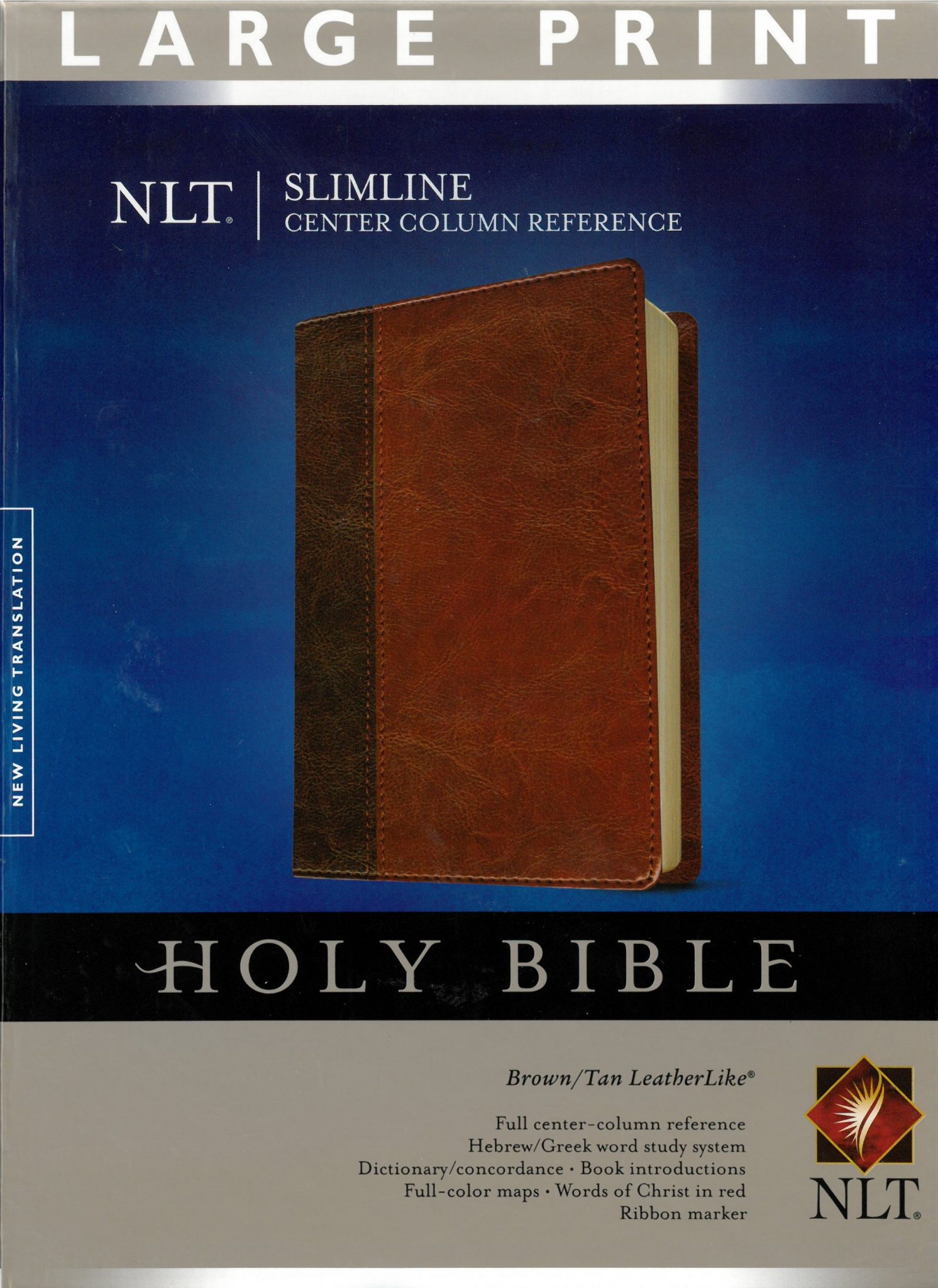 New Living Translation Bible Large Print Brown Gospel Publishers Canada   NLT Slimline Large Print 1492x2048 