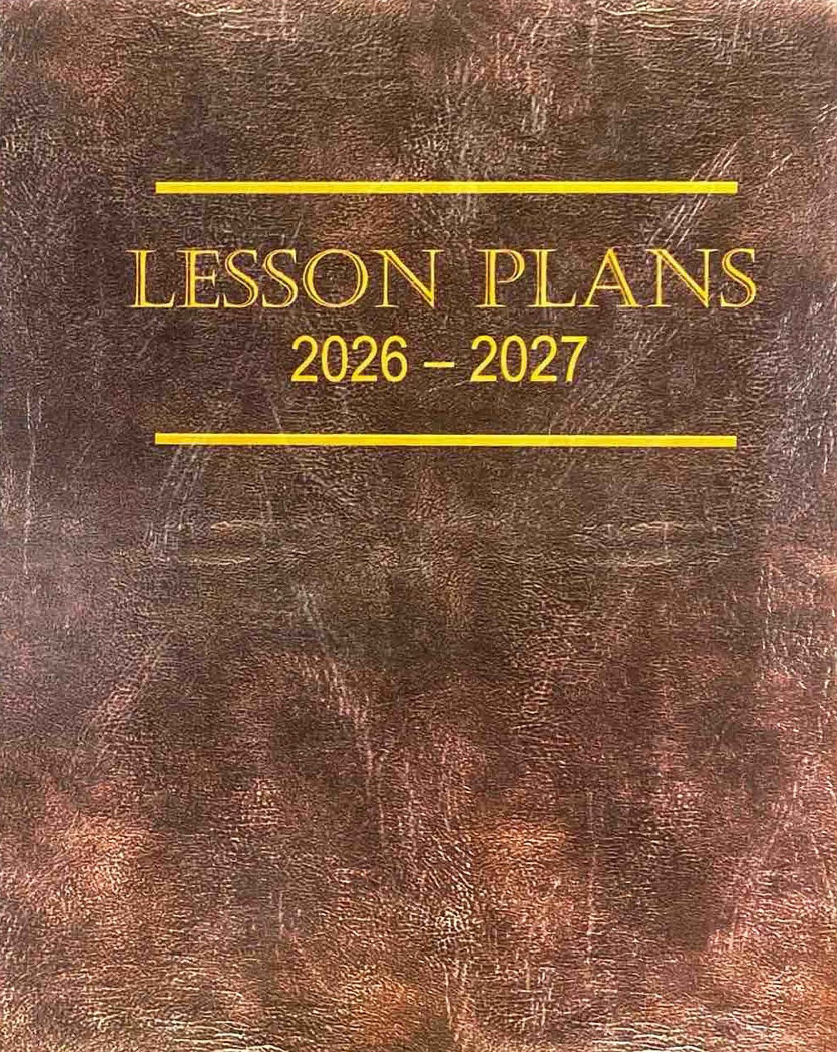 Teacher Plan Book, Leather-look