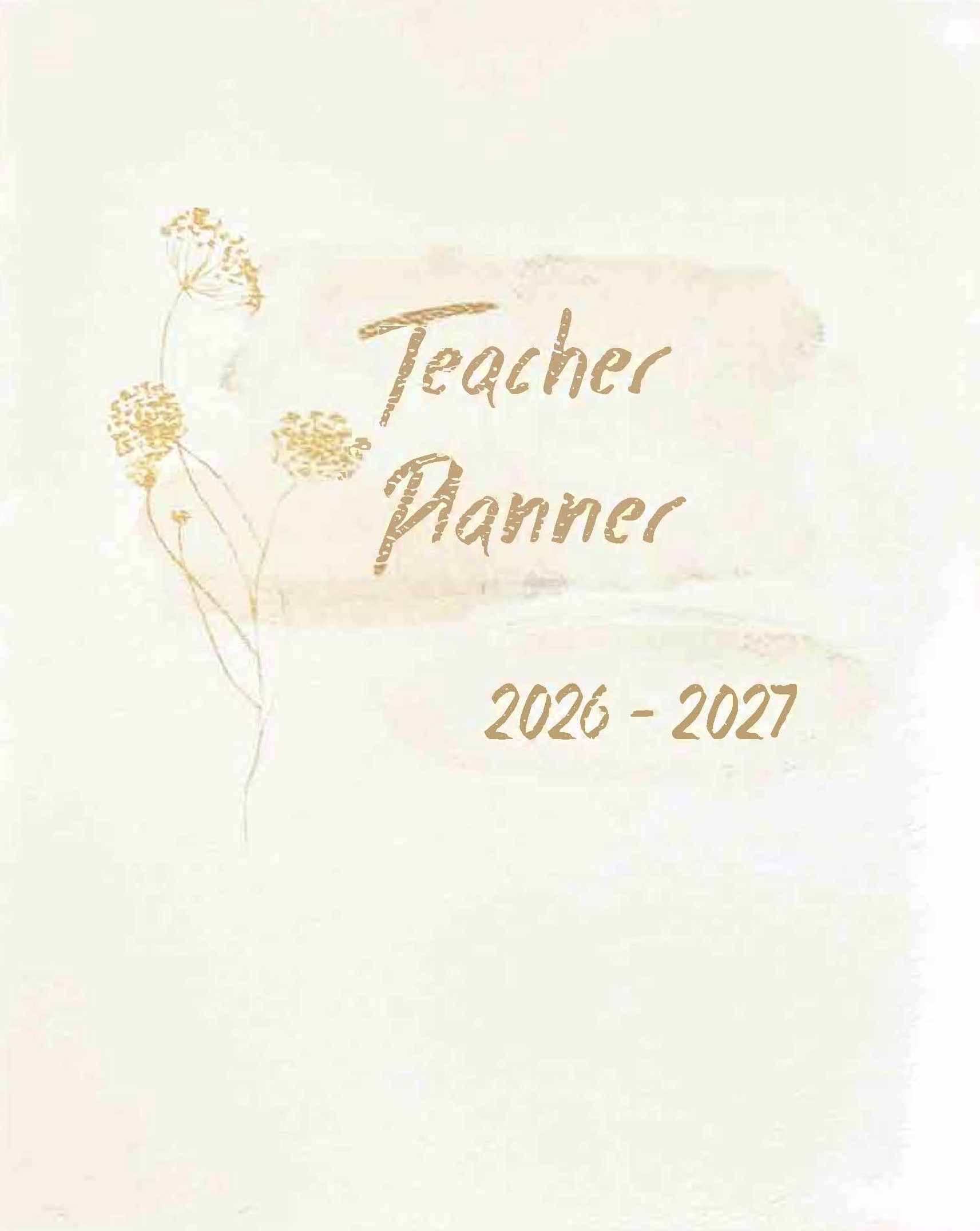 Teacher Plan Book, Wildflower